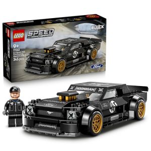LEGO Speed Champions 65 Ford Mustang Hoonicorn V1 de Ken Block – Maqueta de Coche de Carreras de Juguete con Minifigura Coleccionable – Regalo Stem para Niños de 9+ Años – 77262