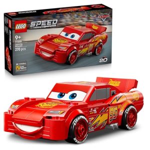 LEGO Speed Champions Rayo Mcqueen Coche de Juguete – Kit de Maquetas Coleccionable – Regalo para Niños y Niñas Fans de Las Películas de Cars de Disney Pixar 77255