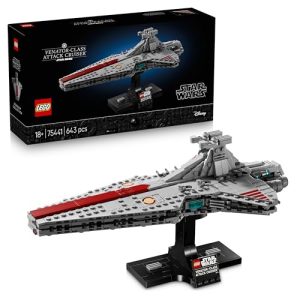 LEGO Star Wars 75441 Crucero de Ataque Clase Venator – Maqueta para Construir para Adultos de Nave de la República – Decoración para el Salón – Regalo de Colección para Fans de La Venganza de los Sith