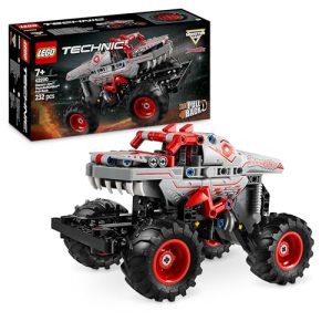 LEGO Technic Monster Jam ThunderROARus con Motor de Carga Manual, Camión Monstruo Dinosaurio de Juguete, Vehículo para Espectáculo Monster Truck, Regalo para Niños y Niñas de 7 Años o Más 42200