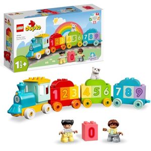 Lego Duplo Tren de los Números: Aprende a Contar – Juguete Educativo Infantil – Ladrillos de Colores con Números y 2 Figuras – Regalo para Niños y Niñas de 1+ Año 10954