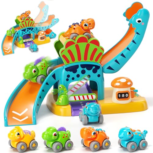 Lehoo Castle Coches de Dinosaurios, Juguetes Regalo para 1-3 Años