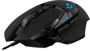 Logitech G G502 Hero Ratón Gaming con Cable Alto Rendimiento, Captor Hero 25K, 25,600 dpi, RGB, Peso Personalizable, 11 Botones Programables, Memoria Integrada, PC/Mac – Negro