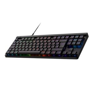 Logitech G G515 TKL Teclado con Cable para Gaming de Perfil bajo, RGB Totalmente Personalizable, Teclas PBT de Doble Moldeado, Disposición QWERTY Español – Negro