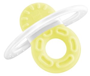 MAM Mordedor, a partir de 2 Meses, Alivio Instantáneo a la Dentición de los Dientes Anteriores, Extra Ligero y Fácil de Agarrar y Sostener, con Caja Autoesterilizadora, Neutro, Pack de 1