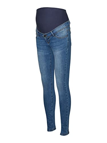 MAMA.LICIOUS MLMILA Slim Medium Blue Jeans A. Noos, Jeans De Las Mujeres, Medium Blue Denim, M