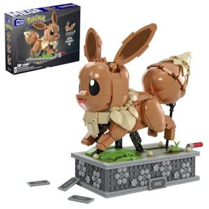 MEGA Pokemon Eeve en movimiento +1200 bloques de construcción, juguete +12 años (Mattel HTH71)