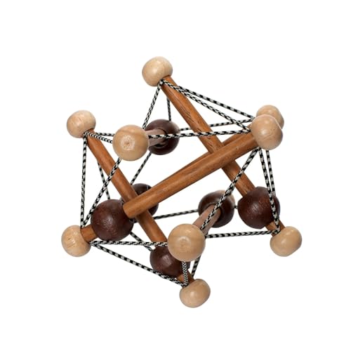 Manhattan Toy 214250 Artful Skwish – Sonajero de Madera para bebés y niños pequeños, Multicolor, 1 Unidad (Paquete de 1)