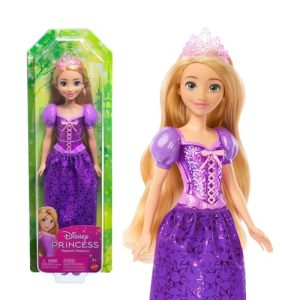 Mattel Disney Princess Rapunzel Muñeca princesa película Enredados, juguete +3 años (HLW03)