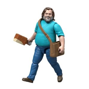 Mattel Steve, Conjunto de Figura de acción y Accesorios, Personaje Coleccionable de 10,16cm Inspirado en ‘Una película de Minecraft’, JFR57, 10 cm