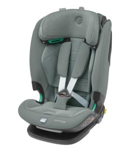 Maxi-Cosi Titan Pro² i-Size, silla de coche multiedad, protección lateral G-CELL, Arnés de apertura y cierre fácil, ClimaFlow, 4 posiciones de reclinado, 76-150 cm, 15 meses-12 años, Authentic Grey