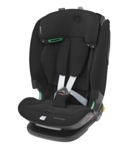 Maxi-Cosi Titan Pro² i-Size, silla de coche multiedad, protección lateral G-CELL, Arnés de apertura y cierre fácil, ClimaFlow, 4 posiciones de reclinado, 76-150 cm, 15 meses-12 años, Authentic Black