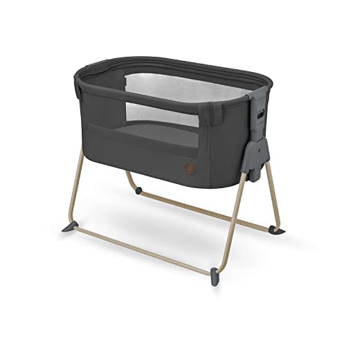 Maxi-Cosi Tori 2en1 Cuna colecho, Cuna junto a la cama 2en1 Plegado ultracompacto, Ligera 5 posiciones de altura Colecho portátil con malla transpirable, 0 a 6 meses aprox., 0 a 9 kg Beyond Graphite
