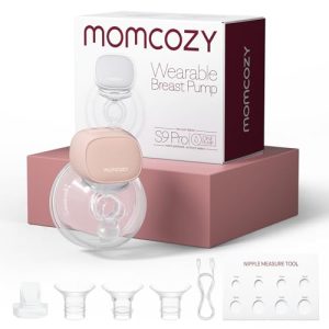 Momcozy S9 Pro Sacaleches Electricos Actualizados, Sacaleches Manos Libres con Pantalla LED, Extractor de Leche Eléctrico Portátil con 2 Modos y 9 Niveles