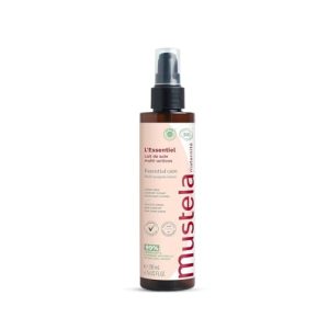 Mustela Cuidado Esencial, Tratamiento Antiestrías Multi-Acción, Pecho y Cuerpo, Todas las Mujeres, Seguro durante el Embarazo y la Lactancia – Previene las Estrías, 99% Ingredientes Naturales (200ml)
