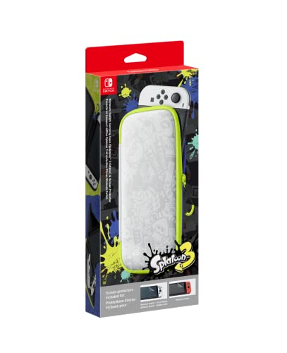 Nintendo Switch OLED Set Accesorios (Funda + 2 protectores pantalla) Edición Splatoon 3