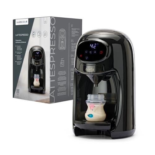 Nuvita 1180 Lattespresso – Preparador instantáneo de leche en polvo, dosificación precisa, calentamiento y mezcla, 4 temperaturas seleccionables, compatible con la mayoría de marcas de leche en polvo