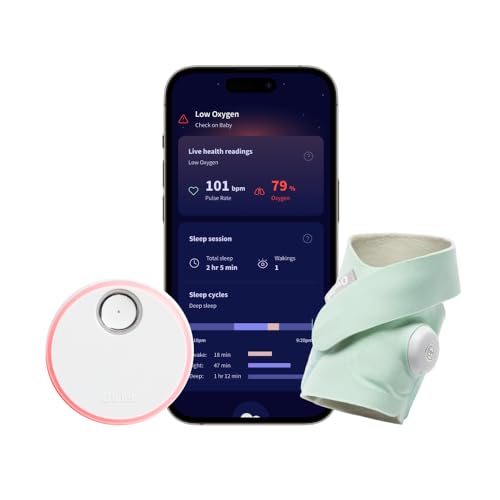 Owlet® Dream Sock Mint – Vigilabebés Inteligente Seguimiento de lecturas de Salud en Vivo