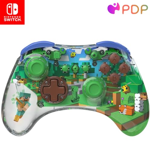 PDP Nintendo Switch REALMz – Switch Wireless Controller – MINECRAFT FOREST