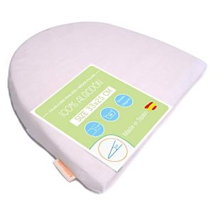 PEKITAS – Cojín Antireflujo Almohada Abdominal Inclinada Cuña 33 x 25 cm Embarazo, Color Blanco