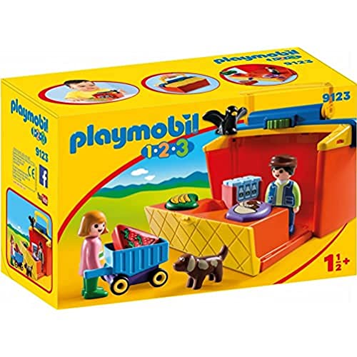 PLAYMOBIL 1.2.3 – Mercado Maletín (9123)