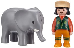 PLAYMOBIL 1,2,3 Cuidadora con Elefante