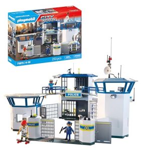 PLAYMOBIL | Action Heroes | Central de policía | Juguete policial | Juguete de Aventuras para Mayores de 4 años | Fomenta el Juego de rol y la Creatividad | con Figuras y Accesorios | 71873