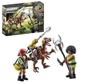PLAYMOBIL Dino Rise 71264 Deinonychus, Dinosaurio con cañón Desmontable y Giratorio, Juguete para niños a Partir de 5 años
