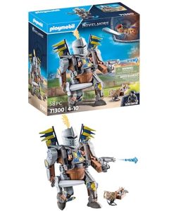 PLAYMOBIL Novelmore 71300 Novelmore – Combate Robot, el Caballero Gizmo Crafton y su Fuerte Robot de Batalla, Armado con Espada y cañón para el Torneo, Juguetes para niños a Partir de 4 años