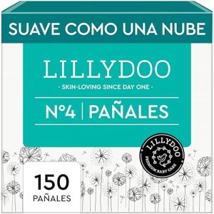 Pañales LILLYDOO, talla 4 (9+ kg), 150 uds., con protección contra fugas