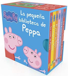 Peppa Pig. Libro juguete – La pequeña biblioteca de Peppa: La casa de Peppa – El jardín de Peppa – Los amigos de Peppa – El colegio de Peppa – La familia de Peppa – Las cosas favoritas de Peppa
