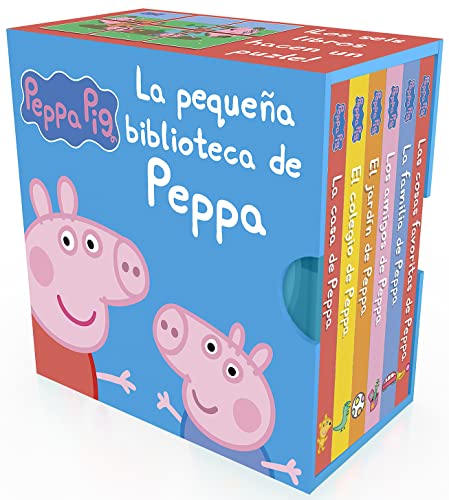 Peppa Pig. Libro juguete – La pequeña biblioteca de Peppa: La casa de Peppa – El jardín de Peppa – Los amigos de Peppa – El colegio de Peppa – La familia de Peppa – Las cosas favoritas de Peppa