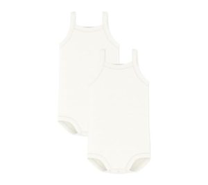 Petit Bateau A01T6, Body de Tiras Bebé-Niñas (Pack de 2), Variante 1, 24 meses