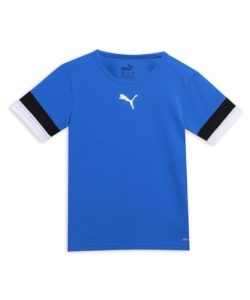 Puma Unisex niños Shirt, Electric Blue Lemonade-Puma Black-Puma White, 152