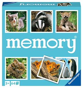 Ravensburger – Memory Animal Babies, Juego de Mesas para Niños 4 Años, Regalos para Niños a Partir de 4 Años, Juegos de Mesa Familia, Versión en Español
