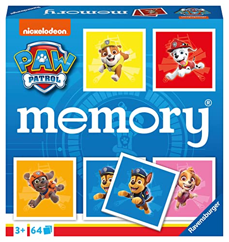 Ravensburger – Memory Patrulla Canina | Juegos De Cartas para Niños | Juegos Infantiles | Ideas Regalo | Memory Juego Niños De 3 Años O Más