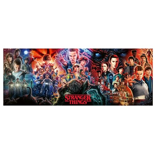 Ravensburger – Puzzle 1000 Piezas Stranger Things, Panorama Adultos 98×37,5 cm