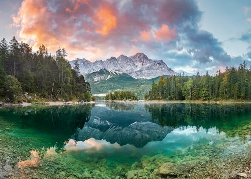 Ravensburger – Puzzle 1000 Piezas Zugspitze Montaña | Puzzle Adultos 70x50cm | Puzle 1000 Piezas Alemania | Rompecabezas | Exclusivo