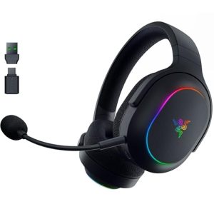 Razer Barracuda X Chroma – Auriculares inalámbricos para Juegos multiplataforma con 6 Zonas Chroma RGB (SmartSwitch Hyperspeed y Bluetooth, Altavoces de 40mm, micrófono Desmontable) Negro