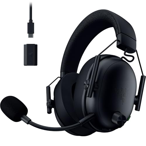 Razer BlackShark V3 – Auriculares inalámbricos para Esports – Controlador de 50 mm – Micrófono Desmontable – Audio THX – Wireless 2,4 GHz y Bluetooth – Perfiles FPS – PC/Mac | Negro