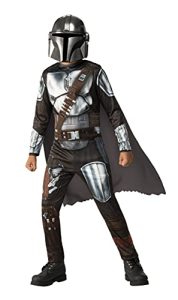 Rubies 702773-M Disfraz Mandalorian classic infantil, Color Gris/Marrón, Talla M