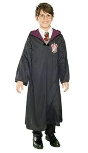 Rubies Disfraz Harry Potter Clásico para niños y niñas, Túnica con capucha unisex con insignia de Gryffindor impresa, Magos Hogwarts, Licencia Oficial Warner Bros Carnaval