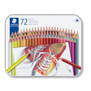 STAEDTLER 175 Lápices de colores – 72 colores, estuche metal