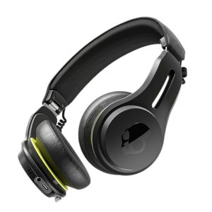 Skullcandy Icon ANC Wireless On-Ear Bluetooth Headphones, Active Noise Cancelling, Up to 60 Hours Battery, Sweat Water Resistant, Foldable and Durable, Microphone for iPhone Android – True Black