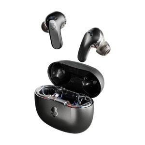 Skullcandy Rail ANC Auriculares In-Ear Inalámbricos con Cancelación de Ruido, 27 h de Autonomía, Micrófono, Compatibles con iPhone Android y Dispositivos Bluetooth – Negro