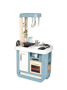 Smoby- Cocina de Juguete Bon Appetit, 23 Accesorios, Horno y Campana, Placa de Cocción con Efectos Sonoros, A Partir de 3 Años (7600310824)