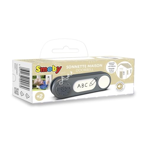 Smoby- Timbre Electrónico Casita, Accesorio Compatible con Modelos de Las Casitas Smoby, para Niños a Partir de 2 años (7600810917)