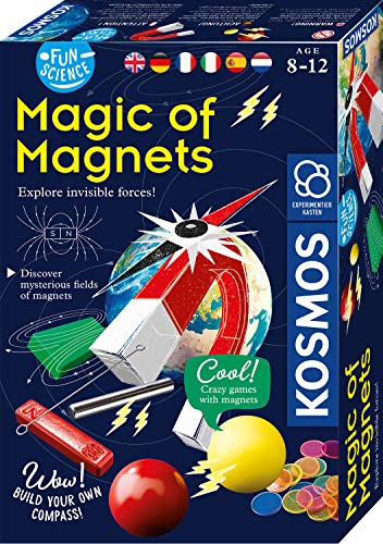 Thames & Kosmos , 7616595, Magic of Magnets, Multi-Lingual Kit, Fun Science, Stem Experiment Kit, Ages 8+
