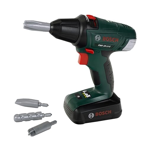 Theo Klein 8567 Bosch Cordless Screwdriver I Battery-Powered Screwdriver with Rotating and Interchangeable Bits I Light and sound I Toys for Children Aged 3 and over