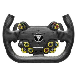 Thrustmaster EVO Racing 31U Leather – Aro de Volante Desmontable en Forma de «U» con Hub (Botones + LED) Revestido de Piel Sintética para Simracing – PS5, PS4, Xbox Series, Xbox One, PC